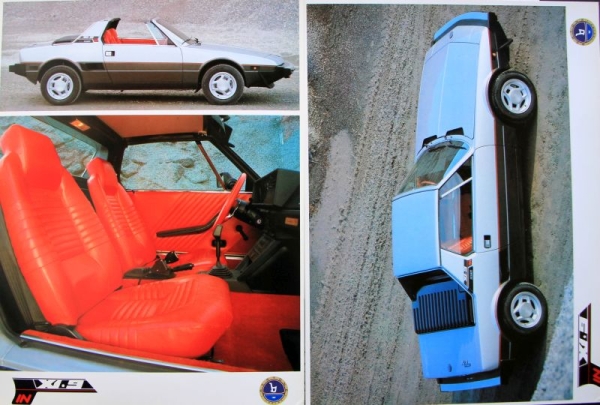 Fiat X 1/9 Bertone Modelprogram 1981 Presskit (1599)